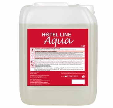 AQUA (Аква), 5 л. Трех-фазный очиститель для уборки ванных комнат и санитарных зон в отелях